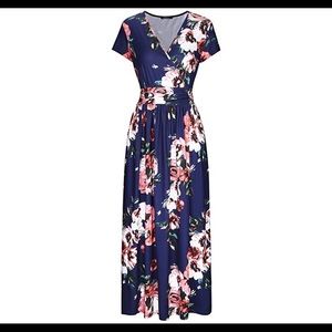 XL boutique maxi dress with pockets